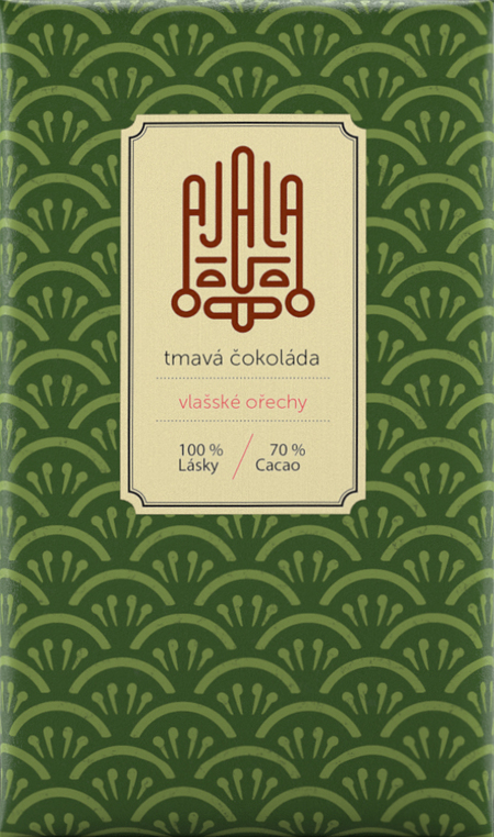 Ajala 70% Cocoa Organic Dark Chocolate with walnuts